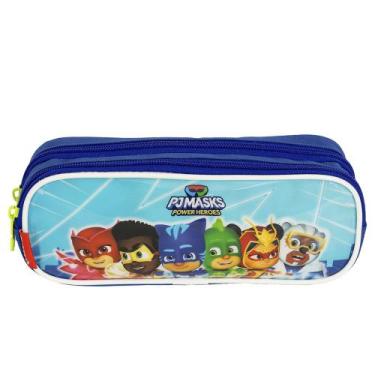 Imagem de Estojo Escolar Infantil PJ Masks Power Heroes Sestini, Azul