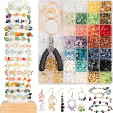 Imagem de Kit de Miçangas DodoBeads com 1910 Unidades e Chips de Cristal para Jo