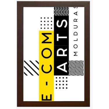 Imagem de Moldura em Madeira com vidro - Tamanho 20x30 vidro (Tabaco)