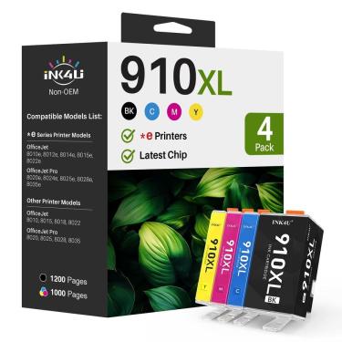Imagem de Cartuchos de tinta INK4U 910XL remanufaturados para OfficeJet Pro