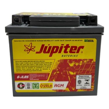 Imagem de Bateria Júpiter Moto 6lbs Gel Amg Titan Biz Bros Nxr Fan 6ah
