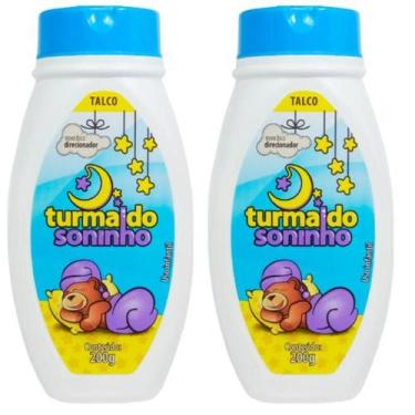 Imagem de Talco Para Bebê Azul Infantil Turma do Soninho 200gr, kit2unidades