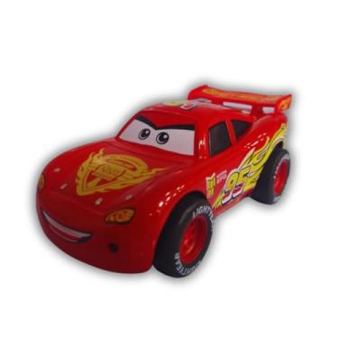 Imagem de Carrinho de Fricção Relâmpago McQueen Carros - Miniatura em Ferro 12cm Carros Veículo de Brinquedo