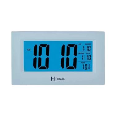 Imagem de Relógio Despertador Digital Herweg Branco 297221