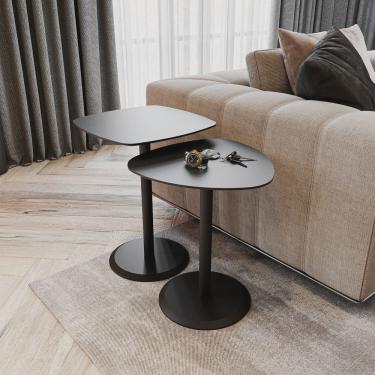 Imagem de Conjunto Mesa de Canto Keva 40x40x53cm