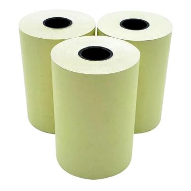 Imagem de Bobina Térmica 57X10 Amarela 58Mm P/Cartão Crédito 20 Un