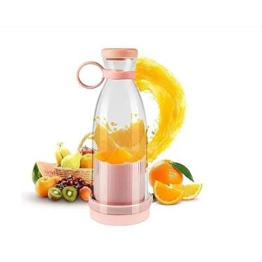 Imagem de Mini Liquidificador Portátil USB 400ml Recarregável para Sucos e Vitaminas