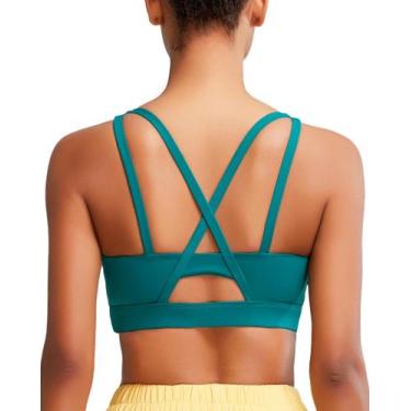 Imagem de Sutiã esportivo RUNNING GIRL High Support verde escuro tamanho M