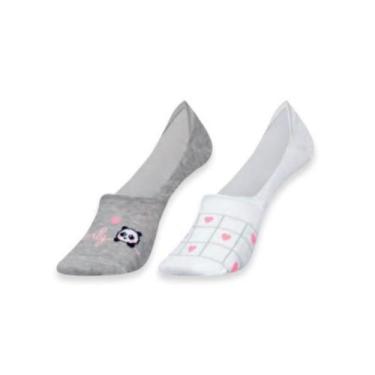 Imagem de Kit 2 pares meia super invisível Selene 7380, Panda, 34 - 38