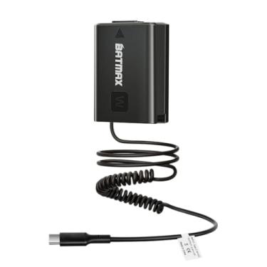 Imagem de Batmax Bateria falsa USB-C NP-FW50 NP FW50 compatível com Sony ZV-E10, Alpha A6500 A6400 A6300 A6100 A6000 A5100 A5000 A7II A7SII A7RII A7 A7S A7R RX10 II Câmeras III IV NE