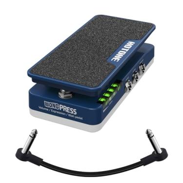 Imagem de Pedal Hotone Cory Wong Signature Press 4 em 1 comutável Wah, volume ativo e efeitos de expressão passiva com indicadores visíveis de posição do pedal