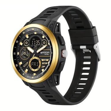 Imagem de Relógio com Calendário, Cronômetro, Resistente à Água 50m, Exibição de