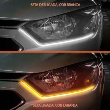 Imagem de Fita Barra Led 60 Cm 12v Flexível Farol Drl Seta Sequencial - Zapos