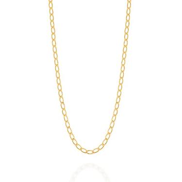 Imagem de Cordão Masculino Rommanel formado por fio grumet elo 0,60 longo laminado - 60 cm