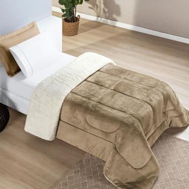 Imagem de Manta Flannel com Sherpa Cama Box Solteiro Coberdrom Everest - EMPÓRIO