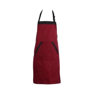 Imagem de Avental de Cozinha Unissex com Gola Halter e 2 Bolsos - Ideal para Che