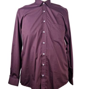 Imagem de Camisa Social Manga Longa Vinho Zuza 6/7 Plus Size