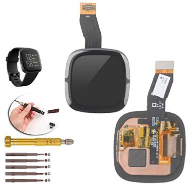 Imagem de YWLRONG Monitor de relógio para Fitbit Sense 2 Tela de substituição Touch Display Digitalizador Montagem para Fitbit Sense 2 com ferramentas (preto)