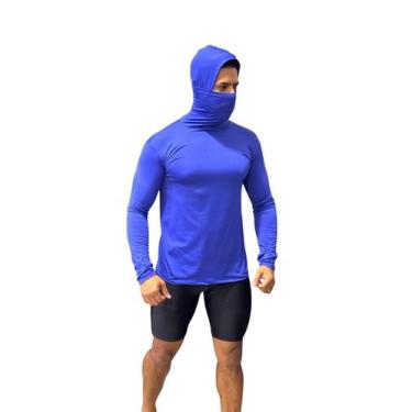 Imagem de Camisa Térmica Masculina Manga Longa Com Capuz e Bala Clava Touca Ninj