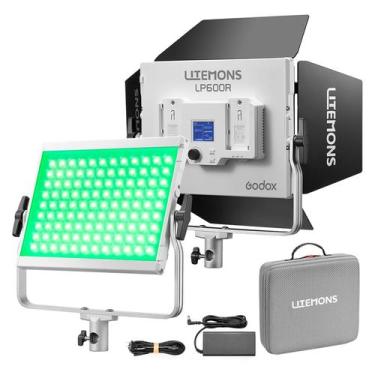 Imagem de Painel De Led Rgb Godox Lp600r 60w 1800-10.000k Cri 96
