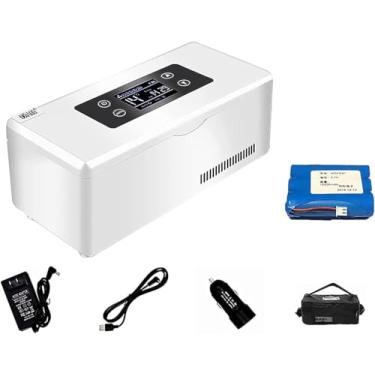 Imagem de Refrigerador De Caixa Térmica De Insulina, Refrigerador Elétrico Mini Caixa Térmica Bolsa Térmica Recipiente De Resfriamento De Insulina Elétrica Termostato Usb Adequado, 1* Battery