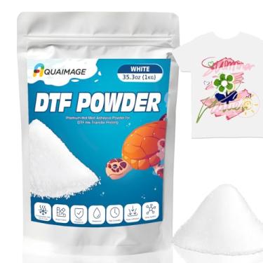 Imagem de Pó de transferência DTF branco de 1000 g para impressão de roupas personalizadas - Pó de transferência de calor de alta qualidade para todas as impressoras DTF e DTG para impressão de filme de
