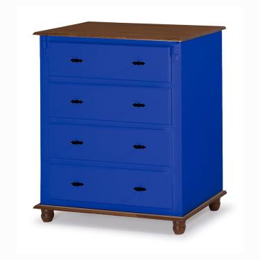 Imagem de Cômoda 4 Gavetas 400 Laca Azul