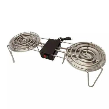 Imagem de Fogareiro Duplo Elétrico Esquentador de Marmita 800w 110v