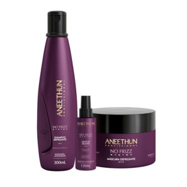 Imagem de Kit Shampoo,Máscara e Finalizador selante Aneethun No Frizz Frizz Zero