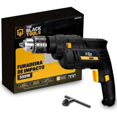 Imagem de Furadeira De Impacto 3/8 Pol 550w Profissional 110v Cor Preto