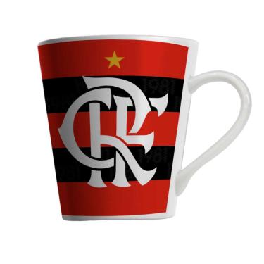 Imagem de Caneca Porcelana 290ml Allmix Flamengo