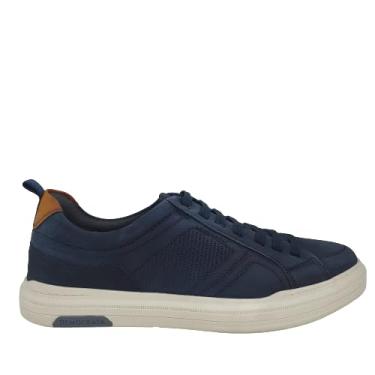 Imagem de Sapatênis De Couro Democrata Denim Luke Azul Jeans/navy 136201-003-38