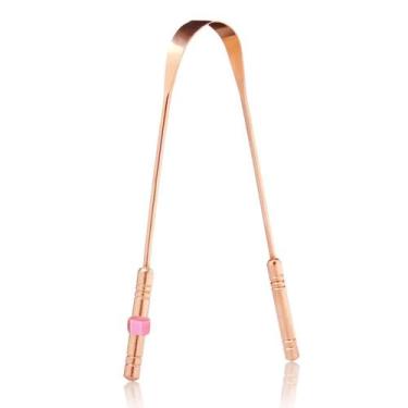 Imagem de Raspador Limpador D Lingua 100% Cobre Puro C Identificador  - iTS Elo