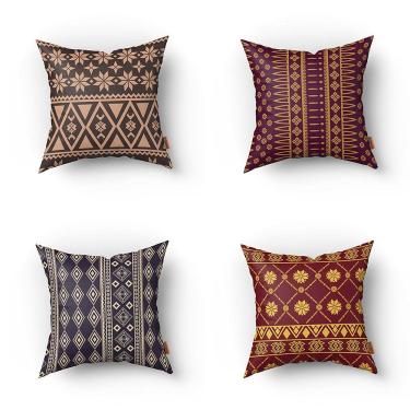 Imagem de Kit Almofadas Decorativas Estampadas 35x35cm Modelo 027