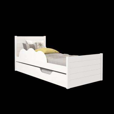 Imagem de Cama Solteiro Bibox Dorabelly Elza com cama auxiliar MDF