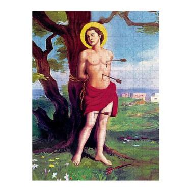 Imagem de Quebra-Cabeça Sagrado Santos de Deus São Sebastião de 90 peças - Coleç