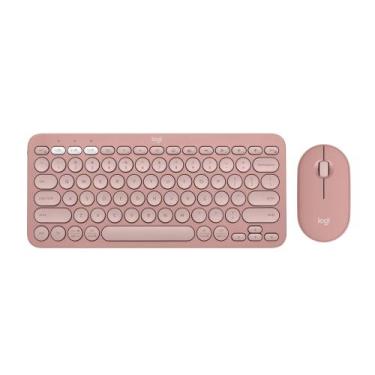 Imagem de Teclado e Mouse Sem Fio Logitech Pebble 2 Combo - Silencioso, Portátil