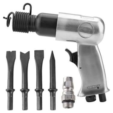 Imagem de QANYEGN Air Hammer, 150mm Manuse poderosa Tipo reto Cinzel de ar, Ferramenta de pá de martelo pneumático para corte, perfuração e raspagem