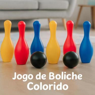 Imagem de Jogo de Boliche Infantil 8 Peças Heróis e Unicórnio Diversão Vários Mo