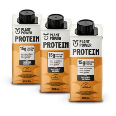Imagem de Bebida Vegana Sabor Chocolate Plant Power Kit 3 unid 250ml