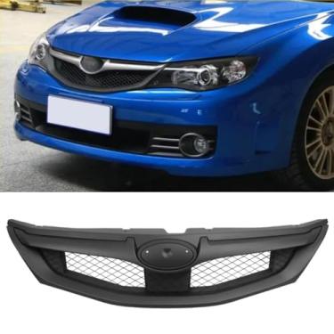Imagem de Grelha de para-choque dianteiro compatível com Impreza 2008-2010 Body Kit Racing Grills Grill Grille Acessórios de carro (aparência de fibra de carbono)