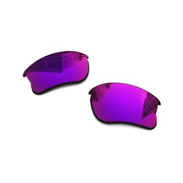 Imagem de Lentes de reposição polarizadas de 1,6 mm para óculos de sol Oakley Flak Jacket XLJ, proteção UV, lentes espelhadas escuras - Mais opções, Sol da meia-noite - polarizado espelhado, One Size