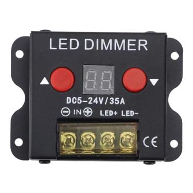 Imagem de LED Light Strip Dimmer PWM Dimning Controller Display Digital Aluminium Liga de liga de larga compatibilidade DC 5 24V 35A Para uso comercial em casa