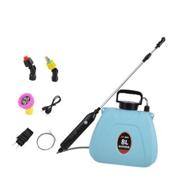 Imagem de IEUDNS Pulverizador elétrico de jardim com cabo recarregável 8L, pulverizador elétrico portátil, potente e leve, com vareta retrátil para limpeza, Use Cerca de 140 Minutos