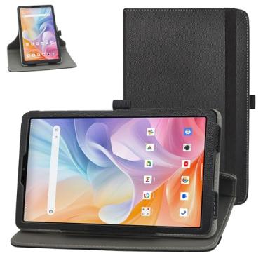 Imagem de MAMA MOUTH Capa giratória para iPlay 60 Mini, suporte rotativo de 360 graus com capa de padrão fofo para tablet ALLDOCUBE iPlay 60 Mini 22.1 cm, preto