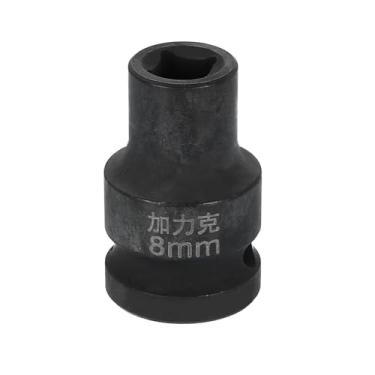 Imagem de HARFINGTON Soquete quadrado de 4 pontos 1/5.1 cm Drive 8 mm soquete de impacto quadrado métrico CR-V luva de roda padrão ferramenta pneumática para reparo de automóveis, manutenção mecânica, uso