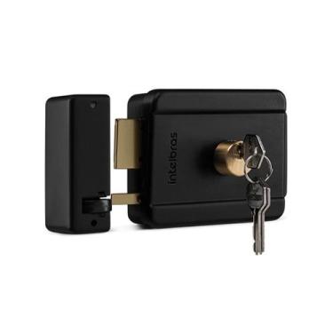 Imagem de Fechadura eletrica intelbrás cilindro fixo fx 500, Preto