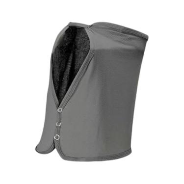 Imagem de Vaveren Proteção solar para pescoço e rosto, respirável, proteção para mulheres e homens, protetor facial refrescante para esportes de praia ciclismo, Cinza