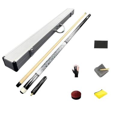 Imagem de Taco de Sinuca Profissional 1/2 em Madeira de Bordo - 147 cm (58 pol), Cabeça 10,2/11,8/12,5 mm - Boa Qualidade da Madeira e Construção Perfeita (Tacos de bilhar e acessórios+ barril box A, 12.5mm)