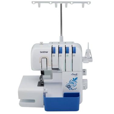 Imagem de Máquina de Costura Brother Overloque LED 110V Branca/Azul - 3534DT